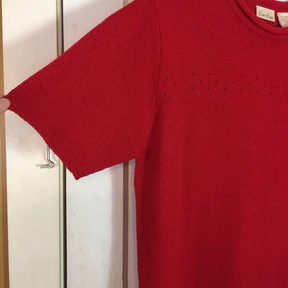 Bobbie Brooks Woman’s Red Knit Sweater - Picture 2 of 5
